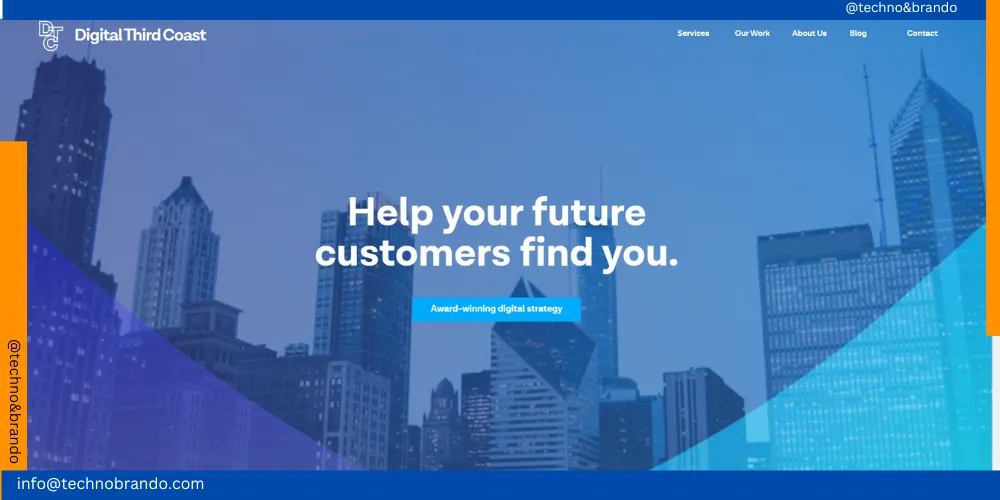 Digital Marketing Companies in Chicago, This is the home page of Digital Third Coast, the #3 best digital marketing company in Chicago, and it came under the list of Top 5 Digital Marketing Companies in Chicago.