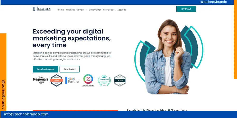 Digital Marketing Companies in Detroit, This is the home page of LookinLA, the #2 best digital marketing company in Detroit, and it came under the list of Top 5 Digital Marketing Companies in Detroit.